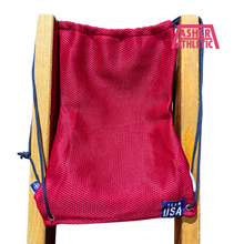 Load image into Gallery viewer, USA Olympic Team x United Airlines Mesh Drawstring Bag