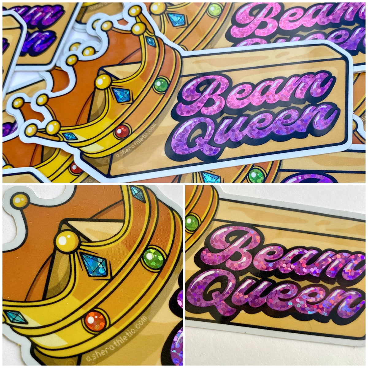 Beam Queen Sticker Beam Queen sticker – Asher Athletic Ltd.